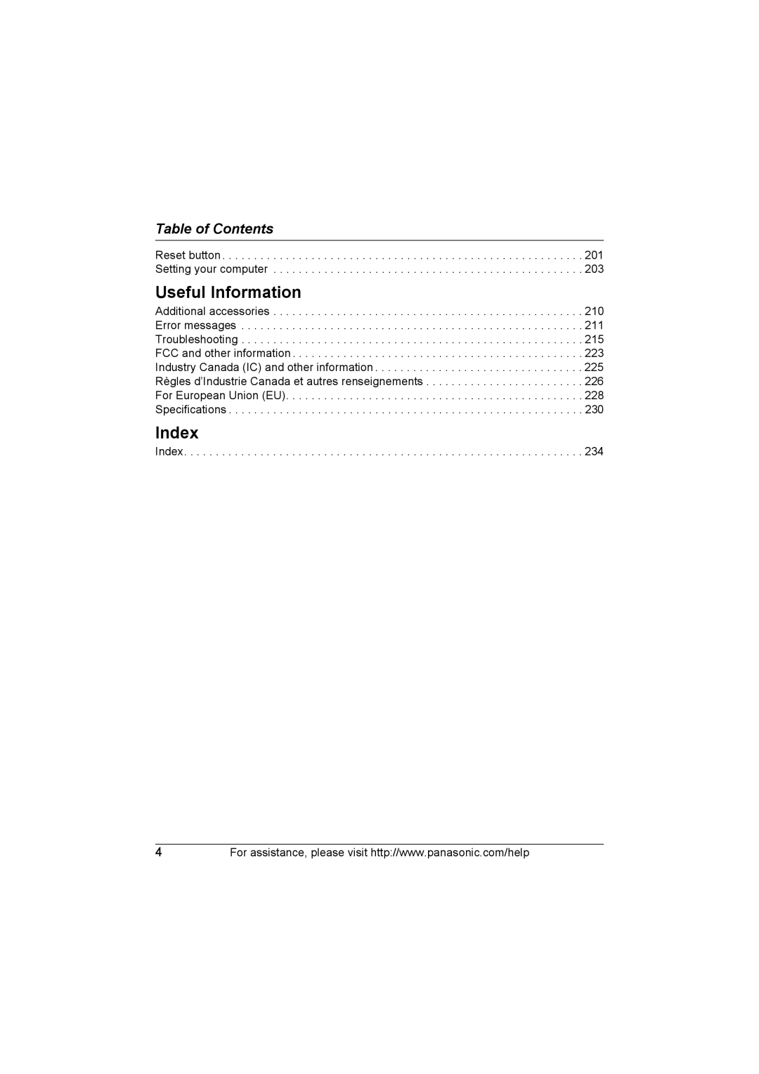 Panasonic KX WP1050 operating instructions Index 