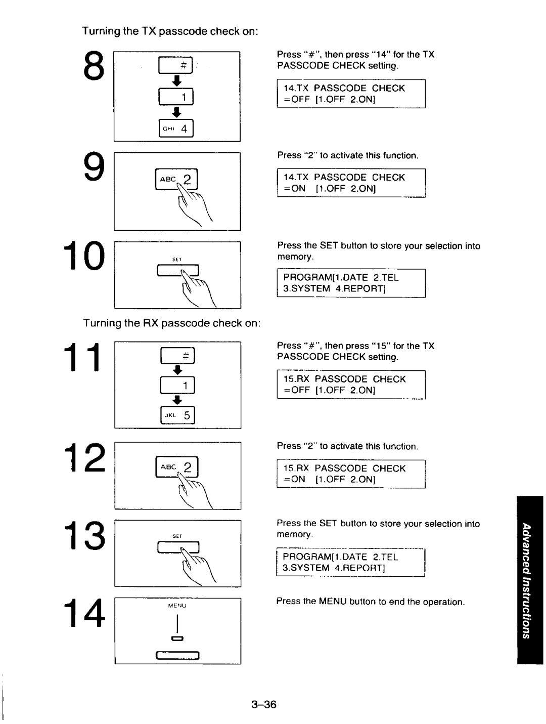 Panasonic KXF110 manual 