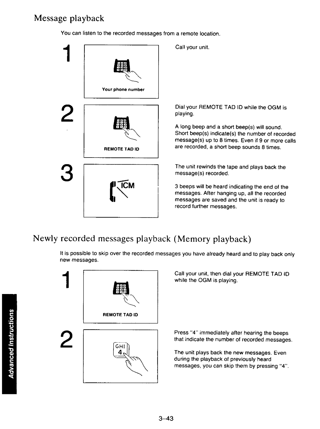 Panasonic KXF110 manual 