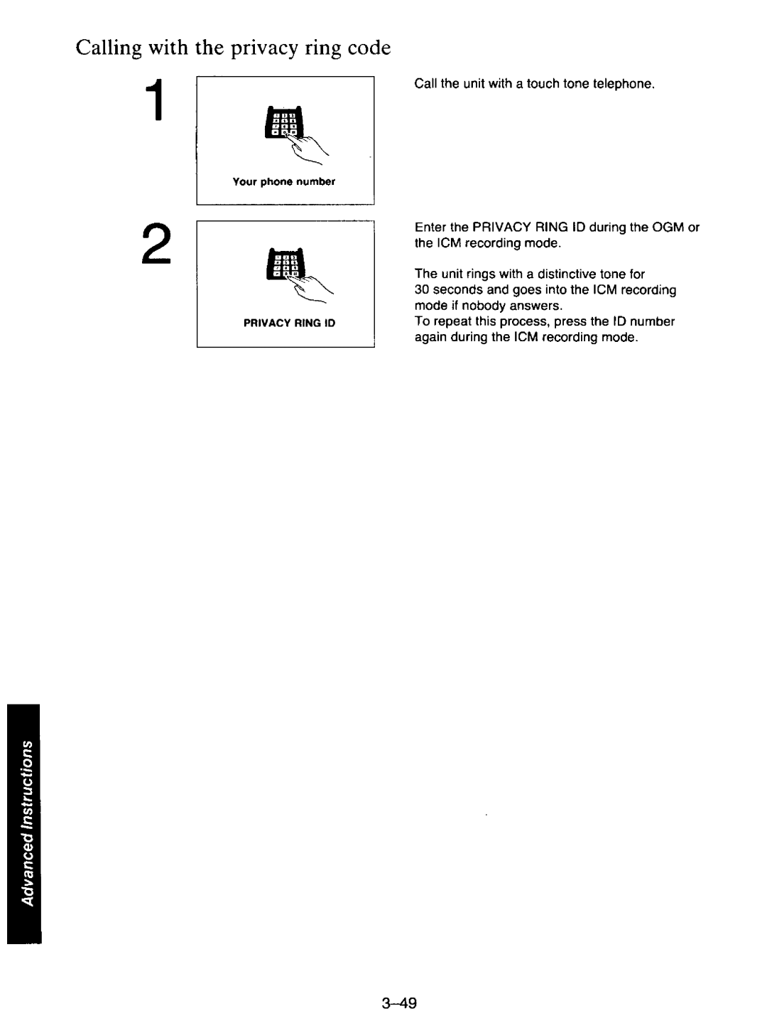 Panasonic KXF110 manual 