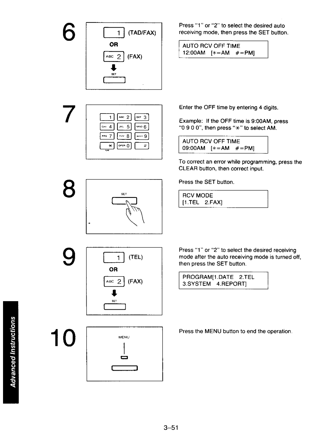 Panasonic KXF110 manual 