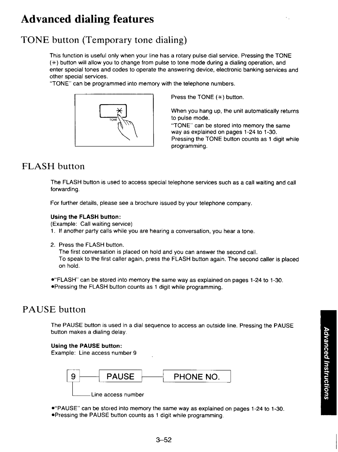 Panasonic KXF110 manual 