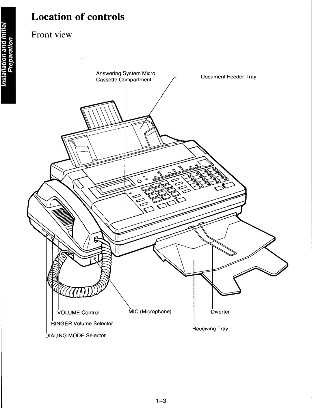 Panasonic KXF110 manual 