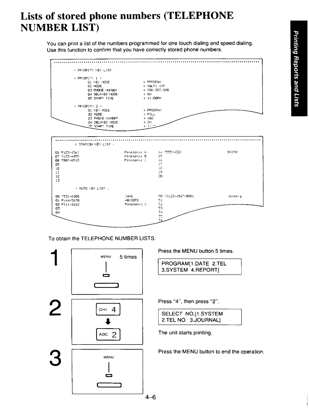 Panasonic KXF110 manual 