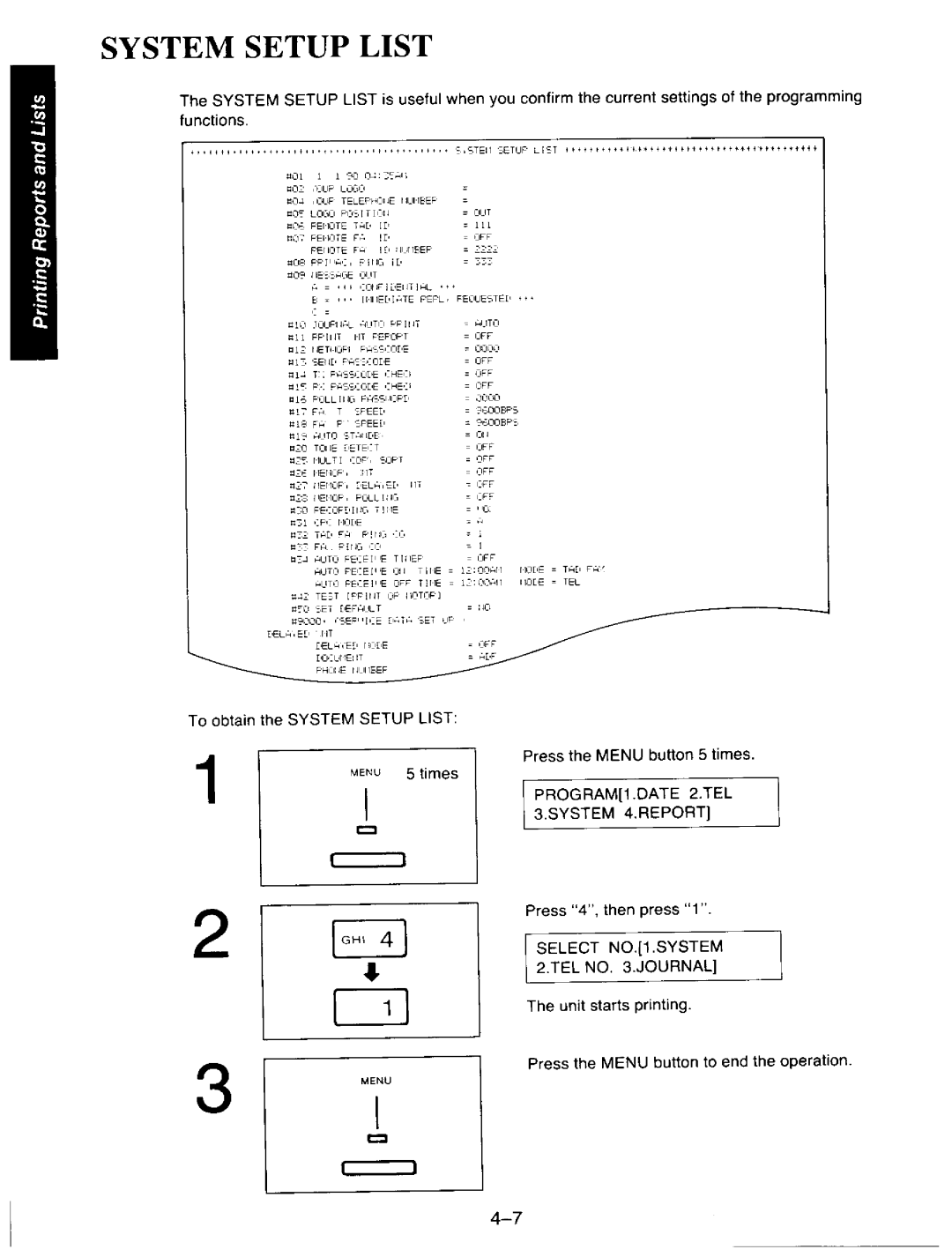 Panasonic KXF110 manual 