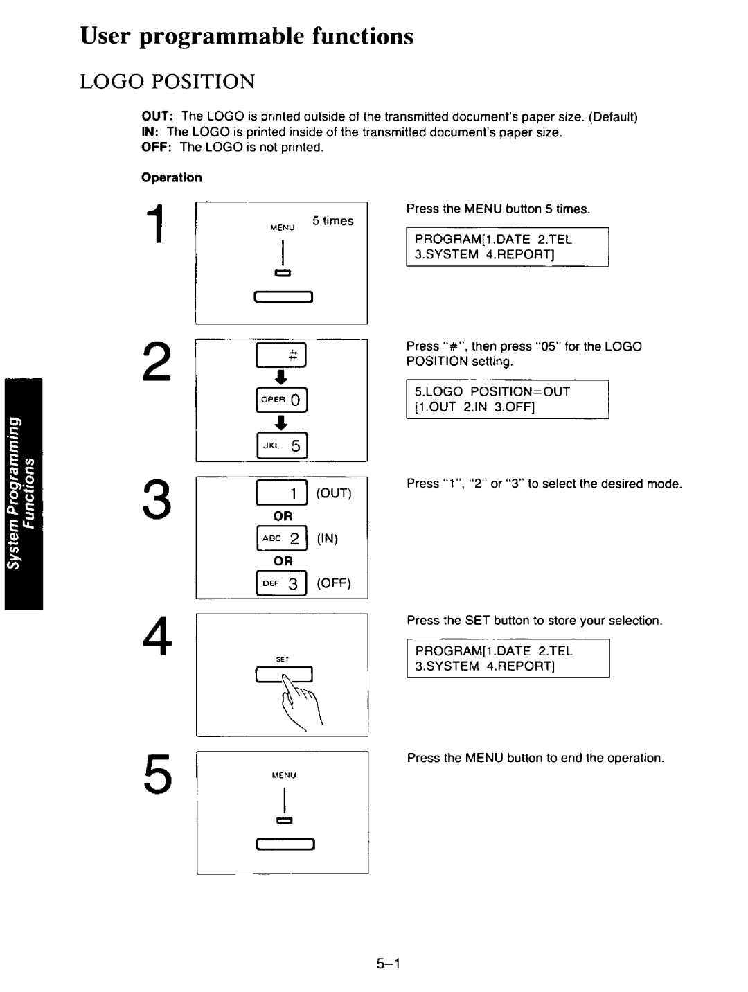 Panasonic KXF110 manual 