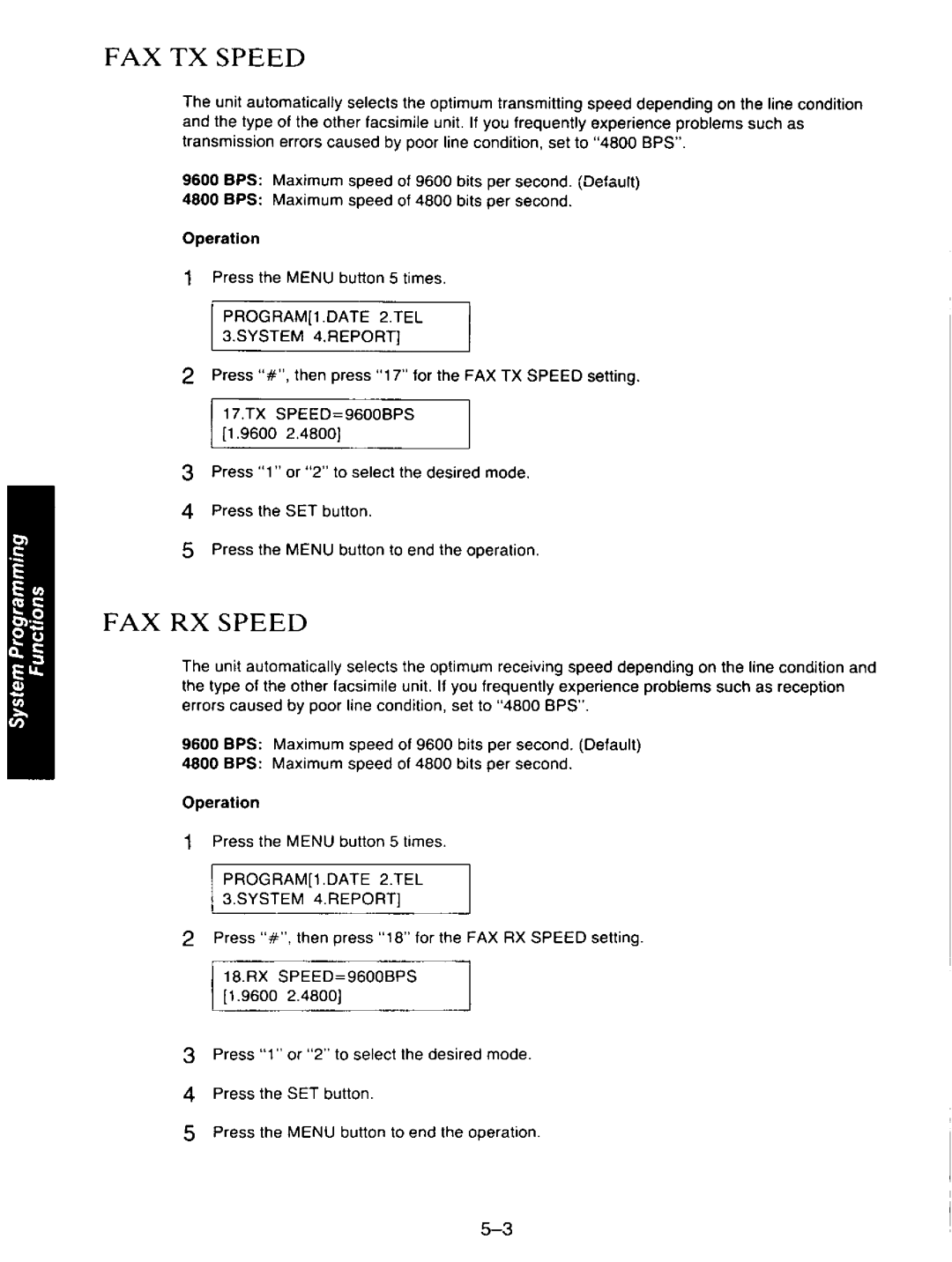 Panasonic KXF110 manual 