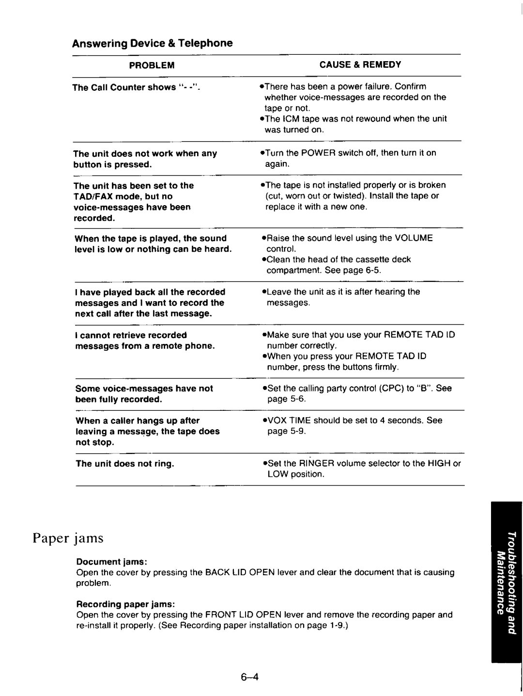 Panasonic KXF110 manual 