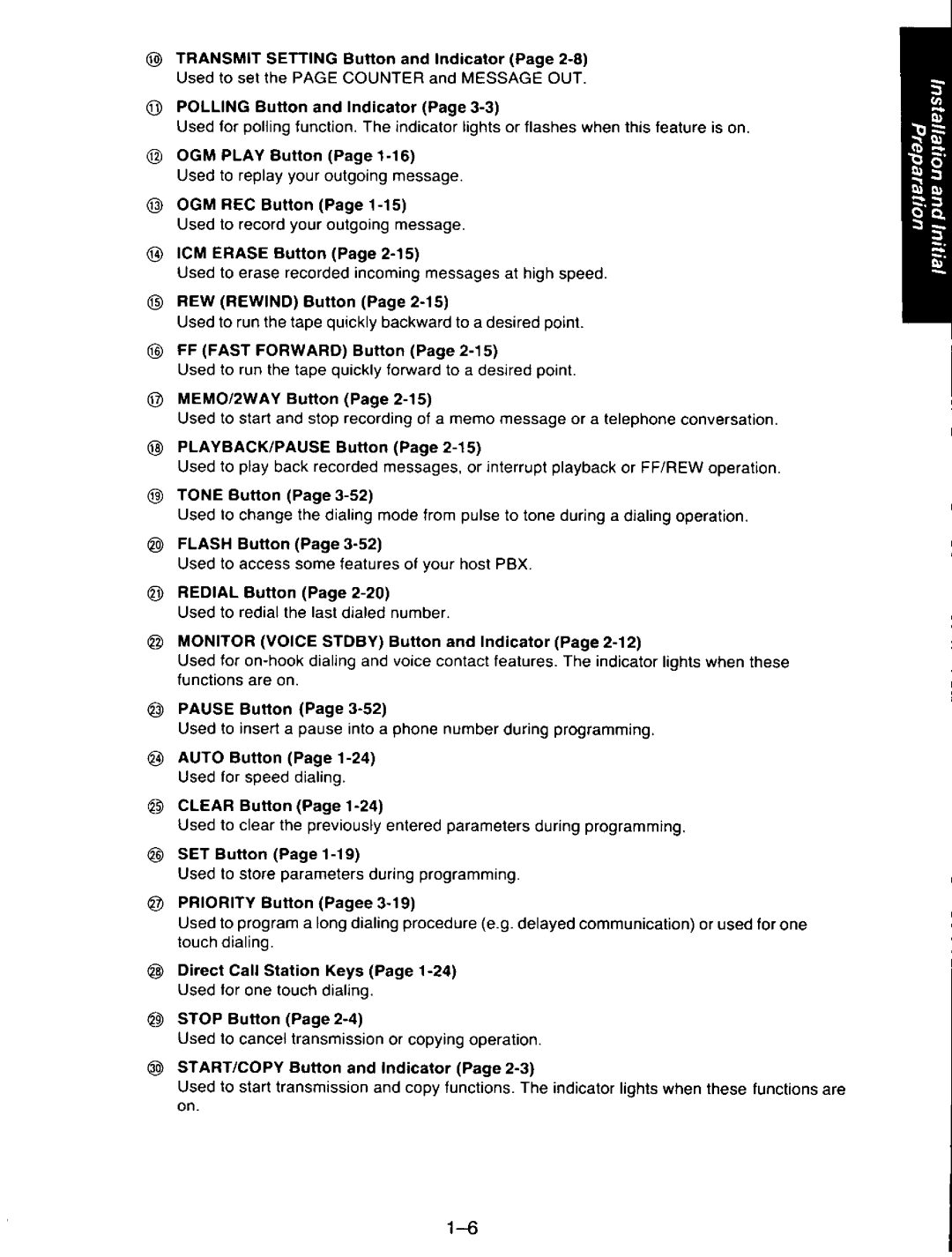 Panasonic KXF110 manual 