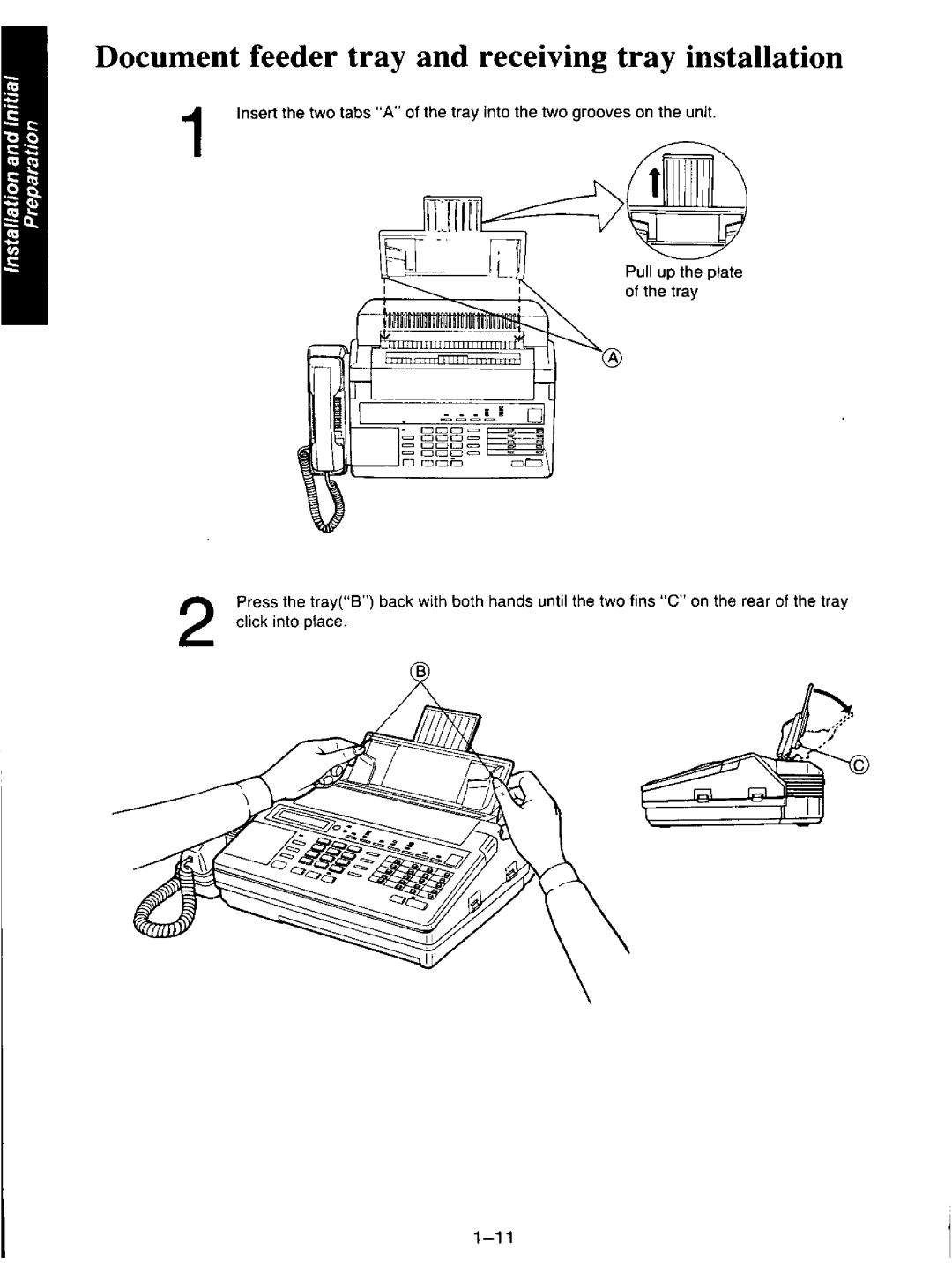 Panasonic KXF110 manual 