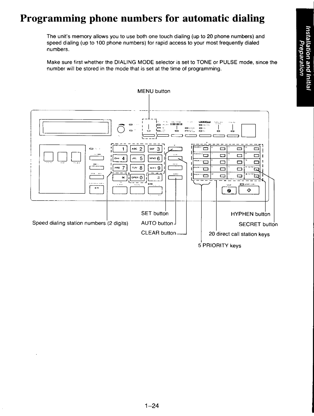 Panasonic KXF110 manual 