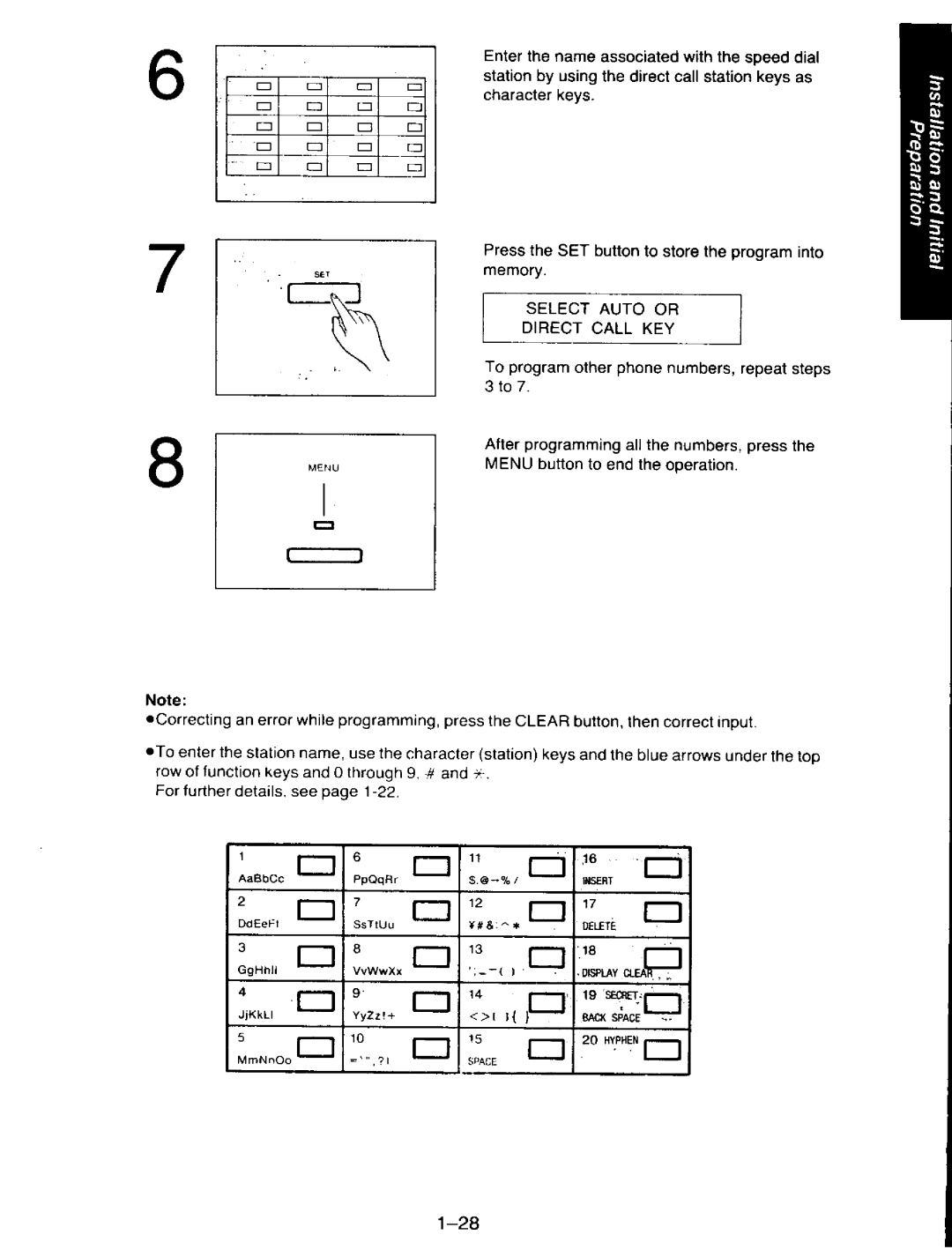 Panasonic KXF110 manual 