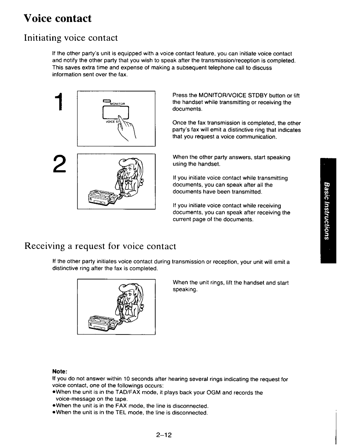 Panasonic KXF110 manual 