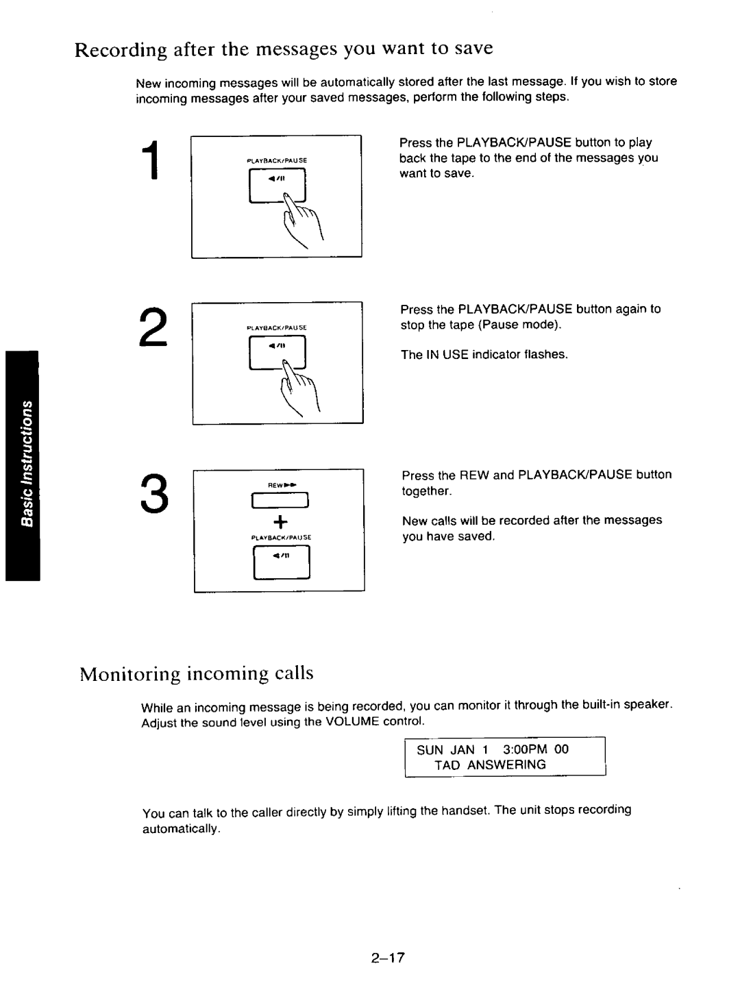 Panasonic KXF110 manual 