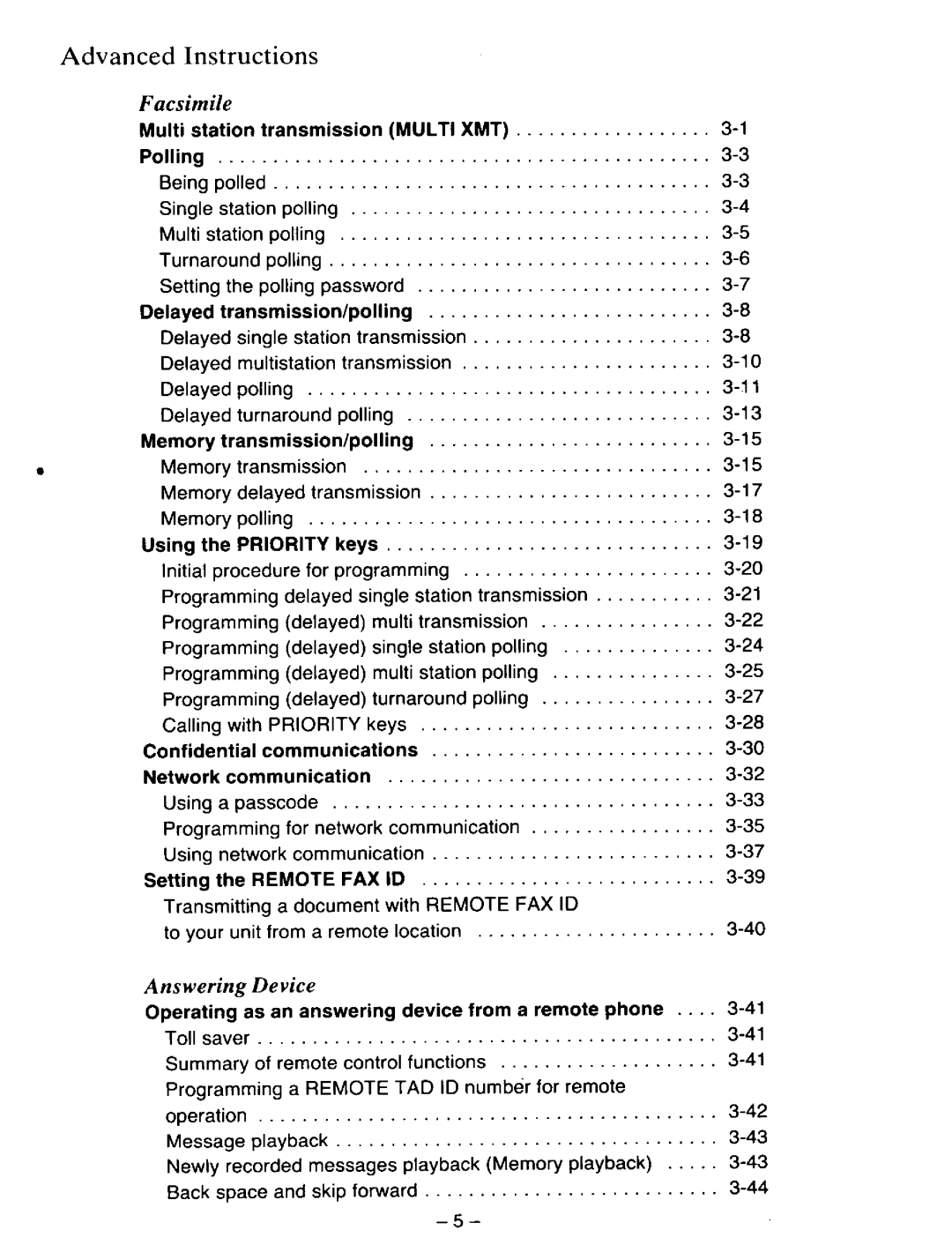 Panasonic KXF110 manual 