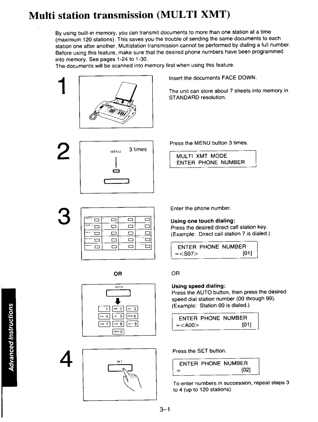 Panasonic KXF110 manual 