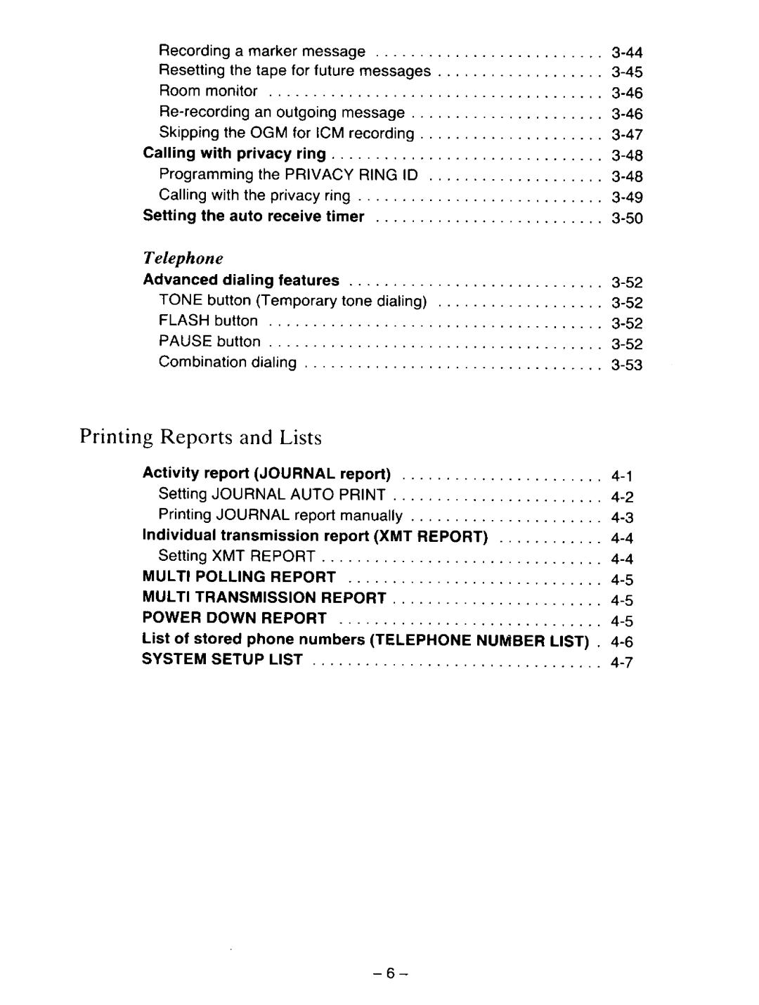 Panasonic KXF110 manual 