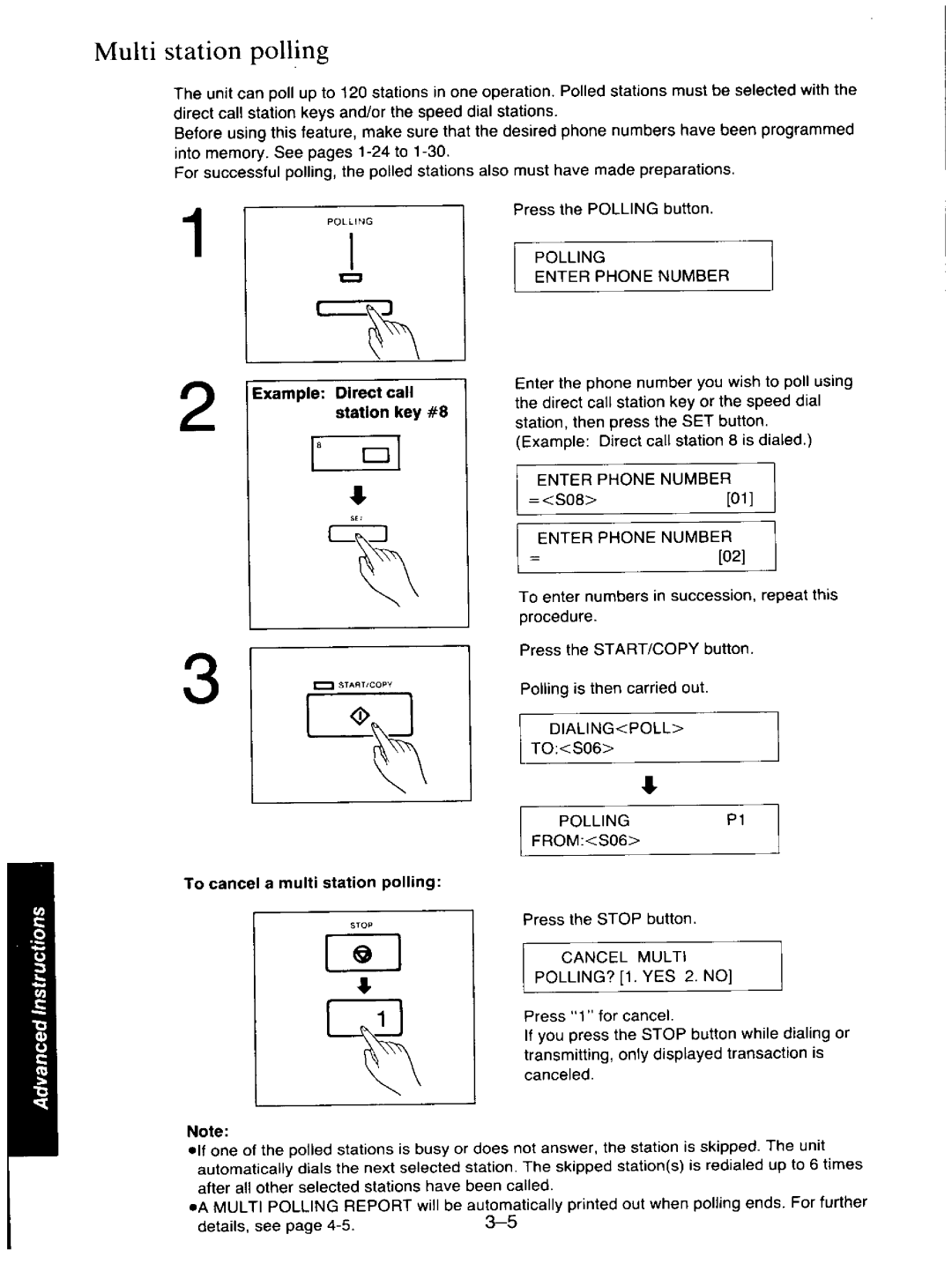 Panasonic KXF110 manual 