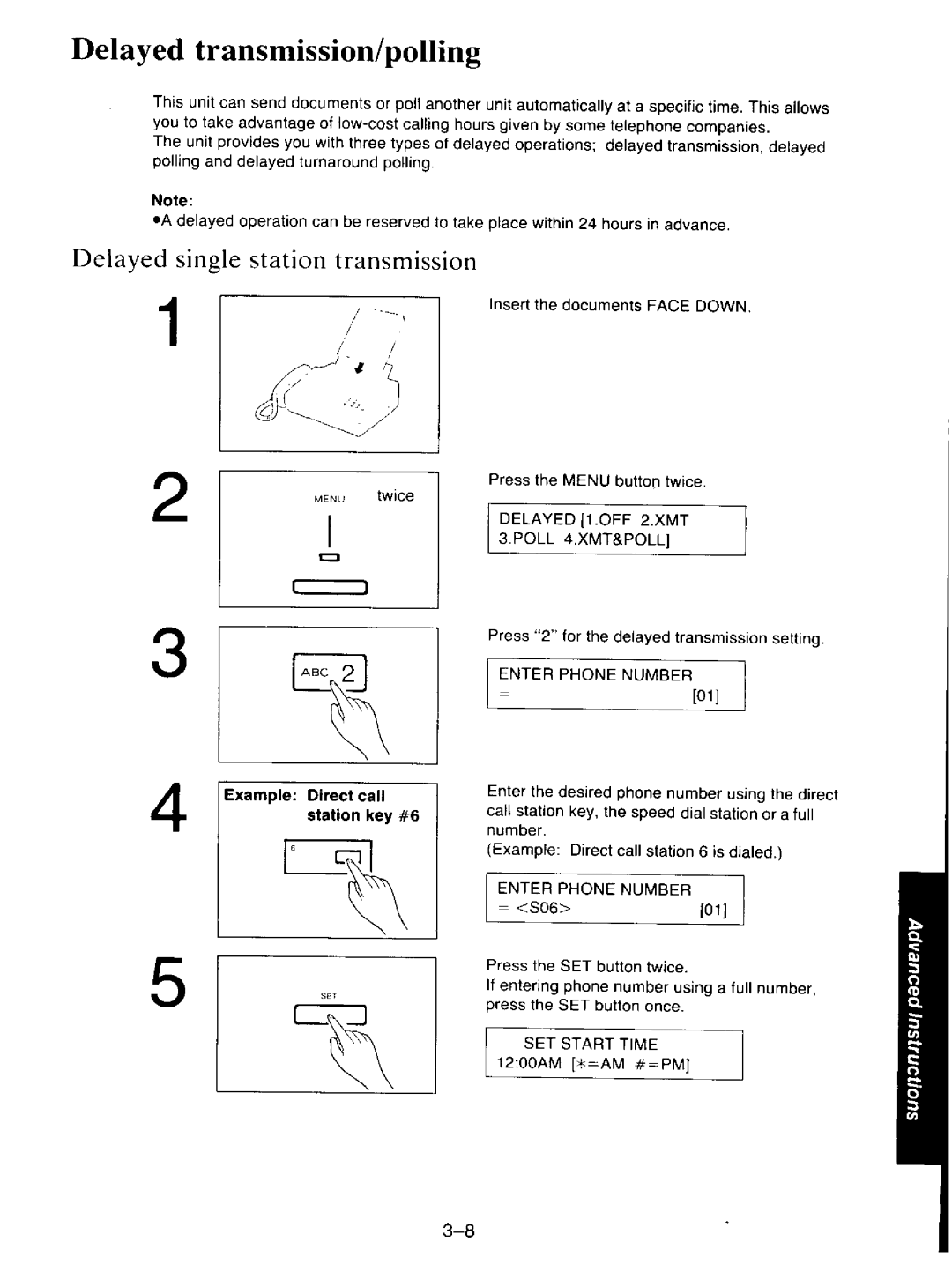 Panasonic KXF110 manual 