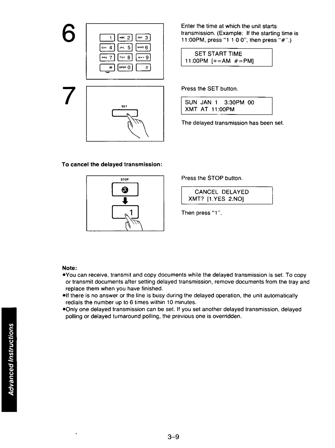 Panasonic KXF110 manual 