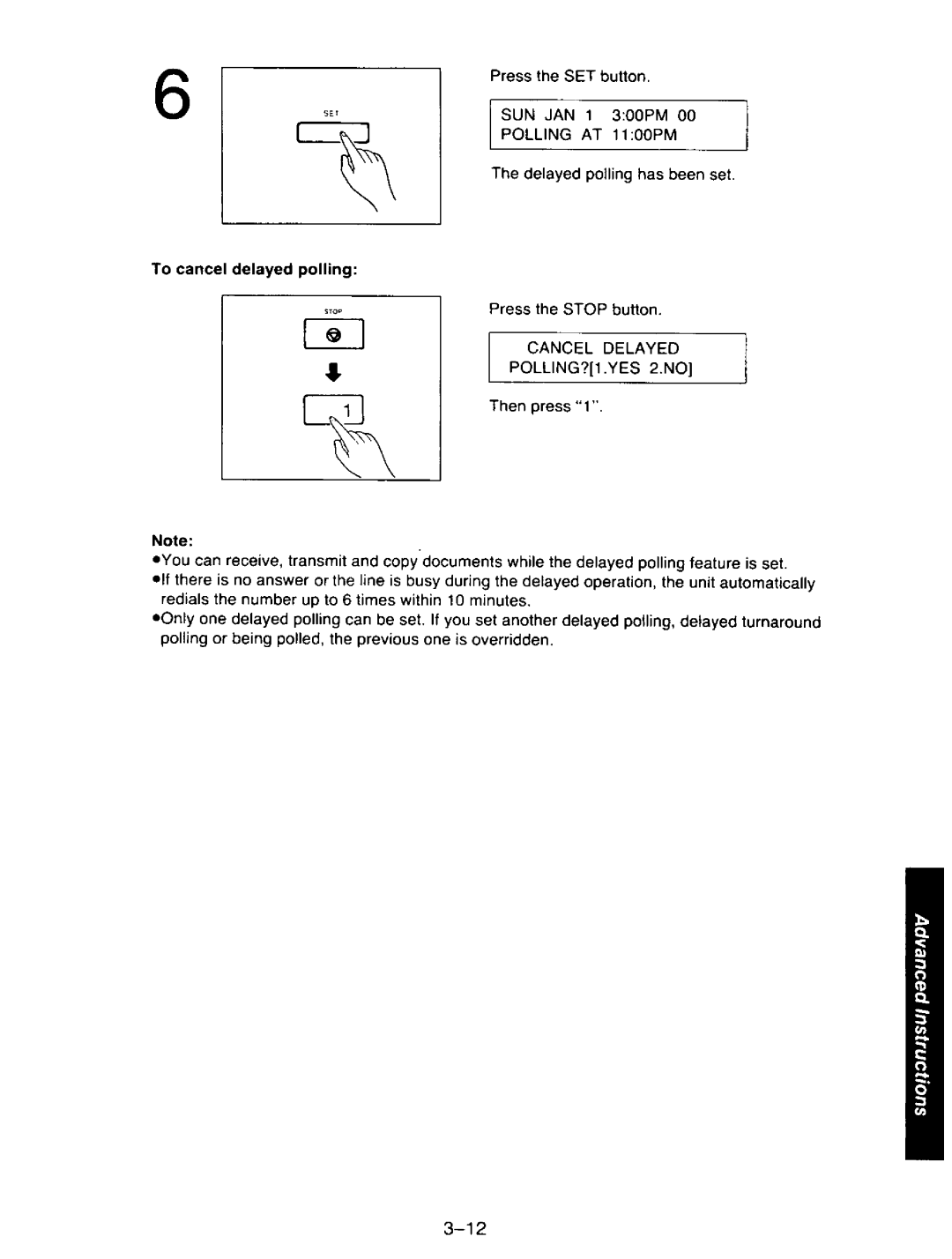 Panasonic KXF110 manual 