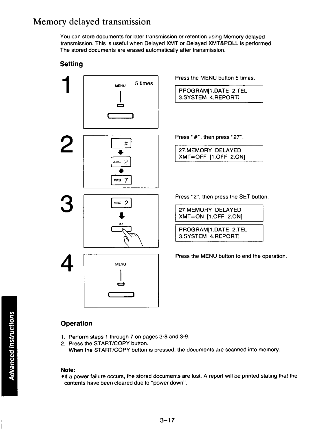 Panasonic KXF110 manual 