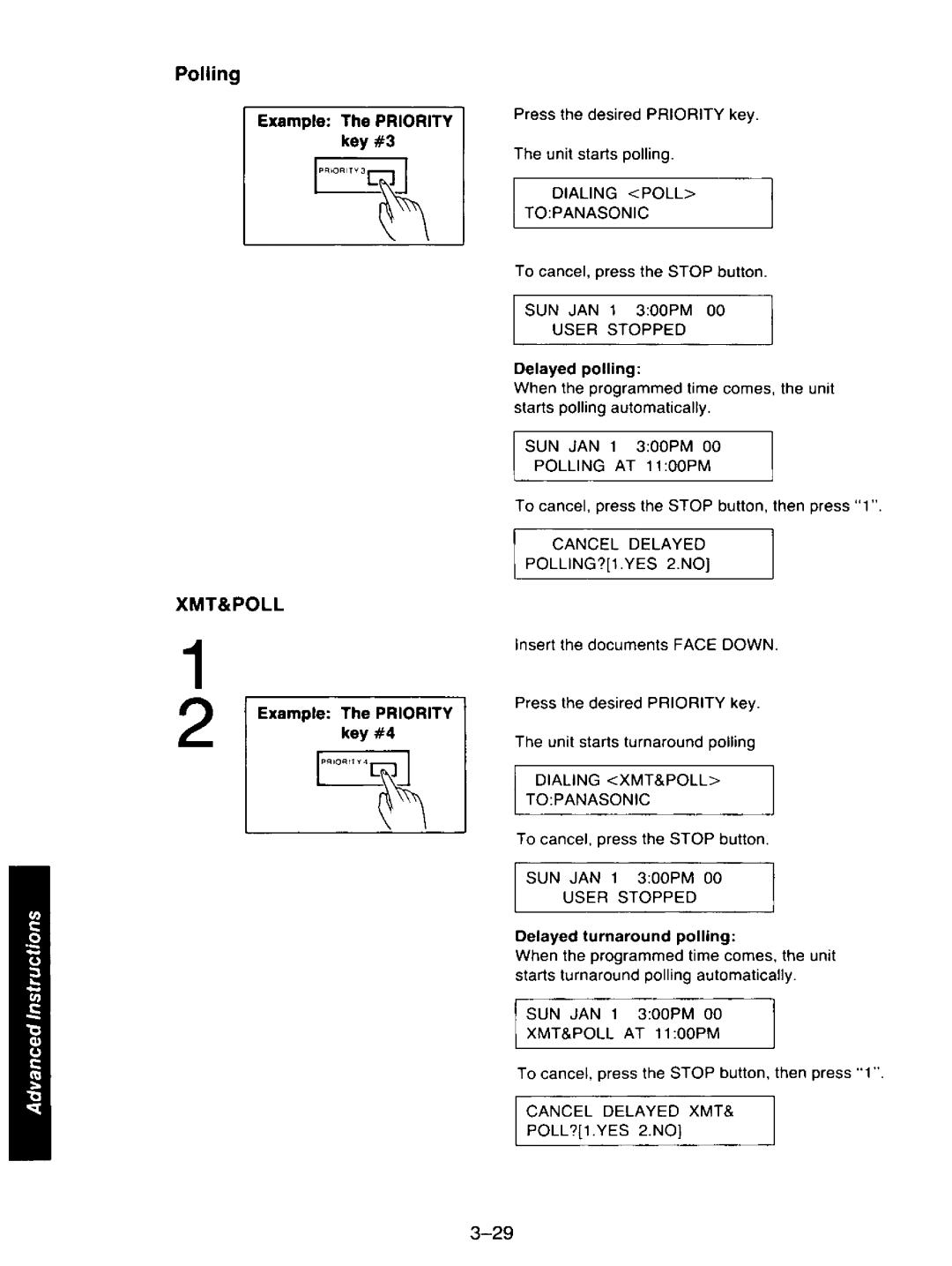 Panasonic KXF110 manual 