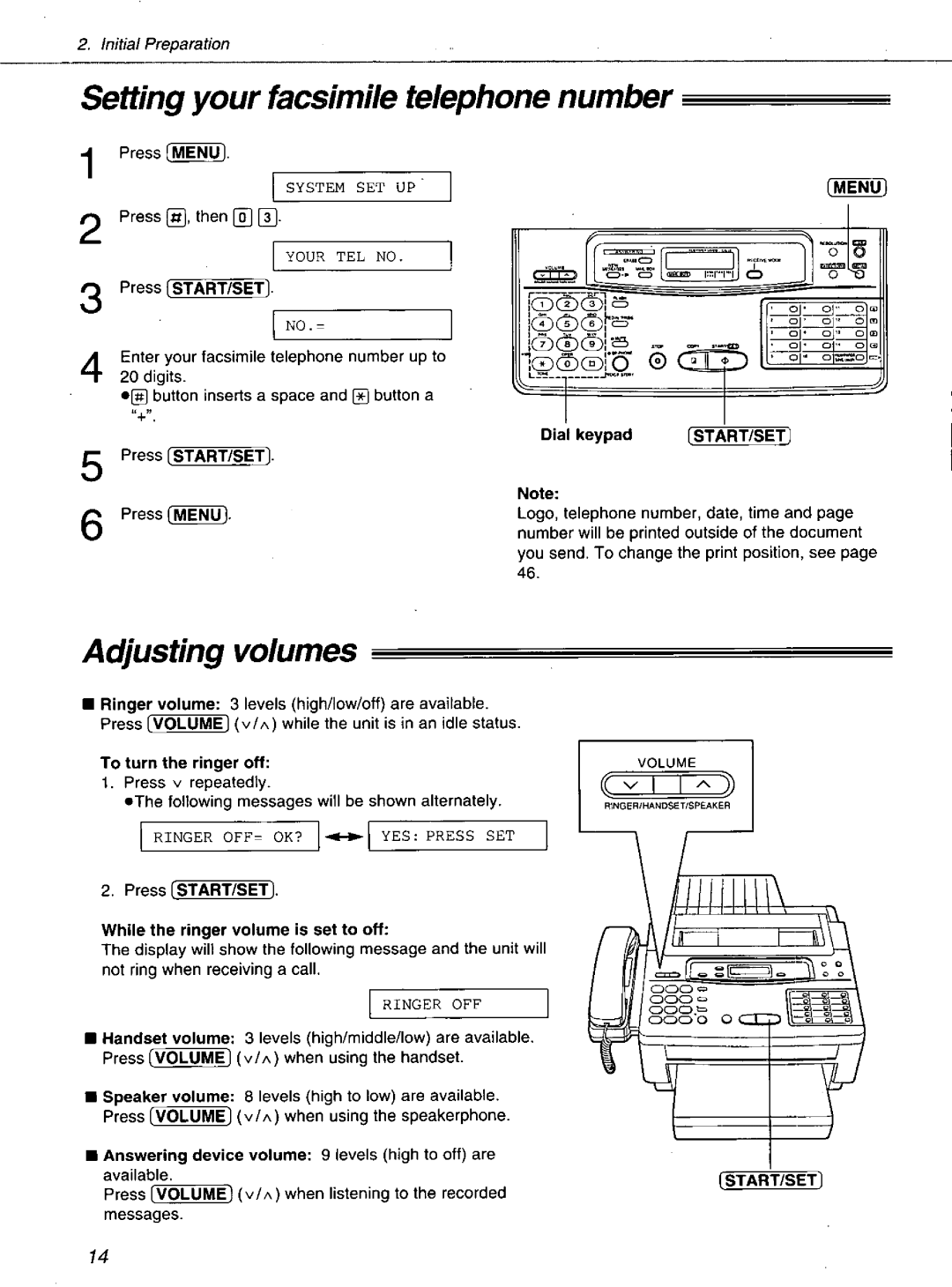 Panasonic KXF1100 manual 