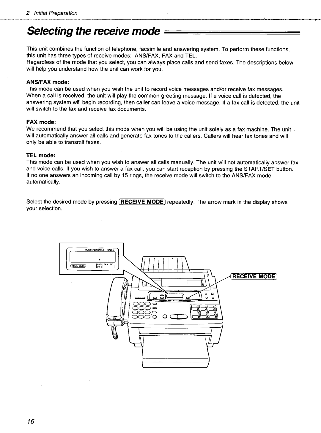 Panasonic KXF1100 manual 