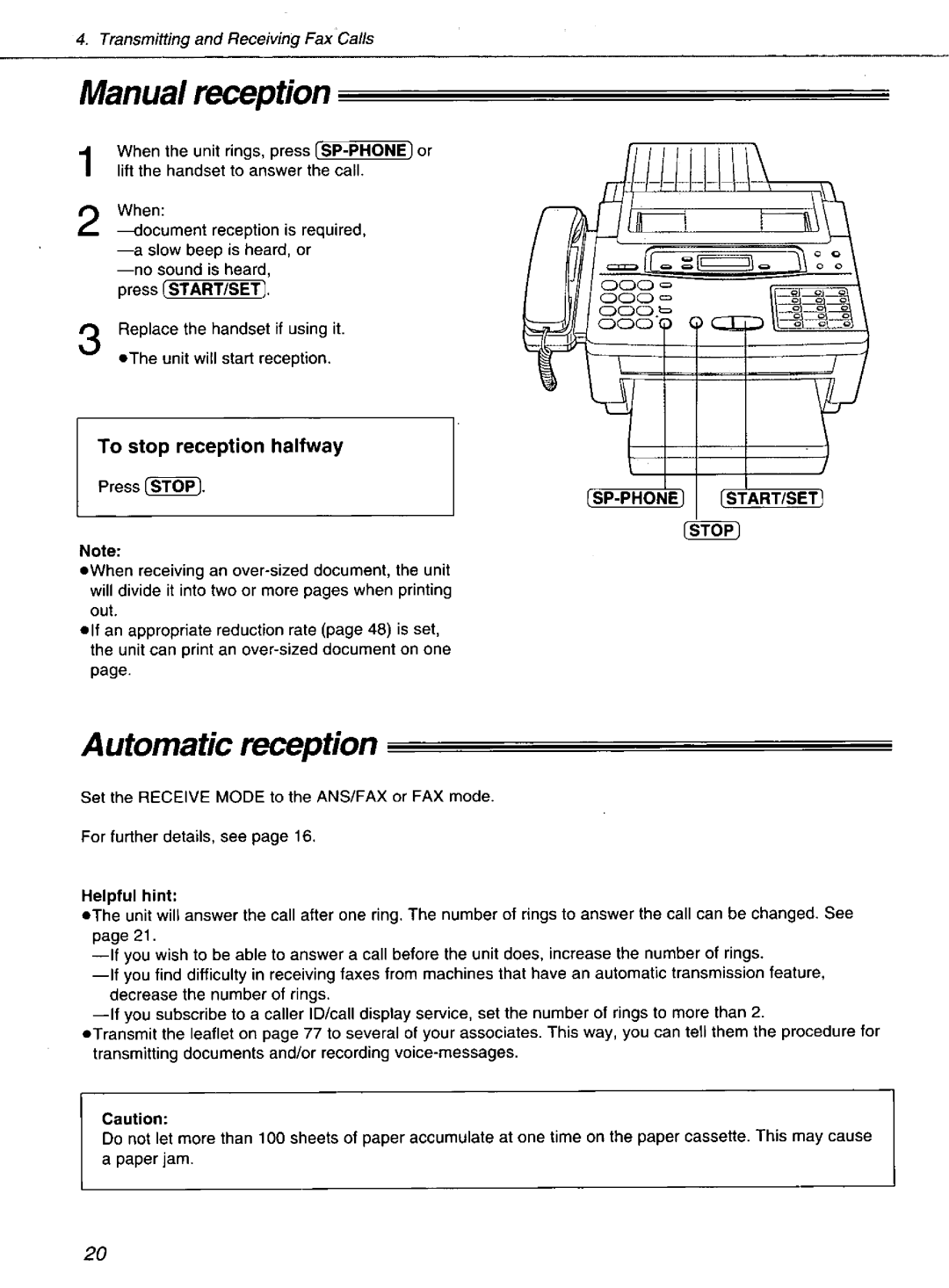 Panasonic KXF1100 manual 