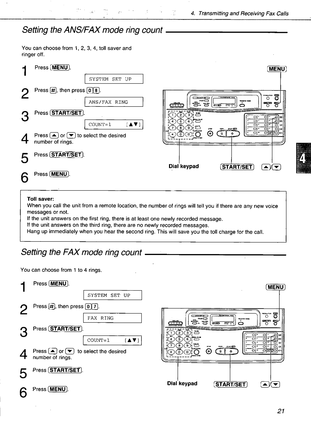 Panasonic KXF1100 manual 