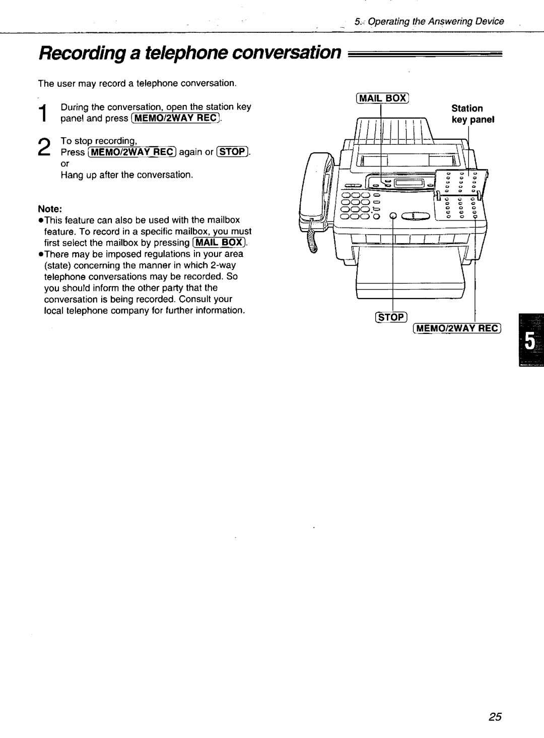 Panasonic KXF1100 manual 