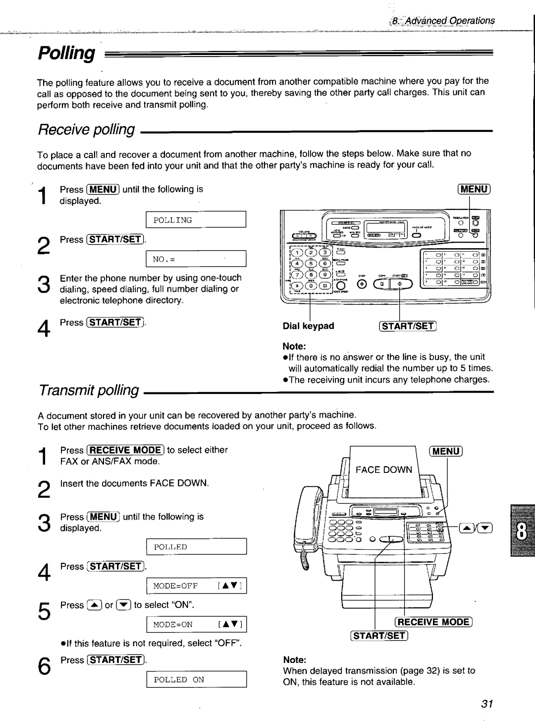 Panasonic KXF1100 manual 