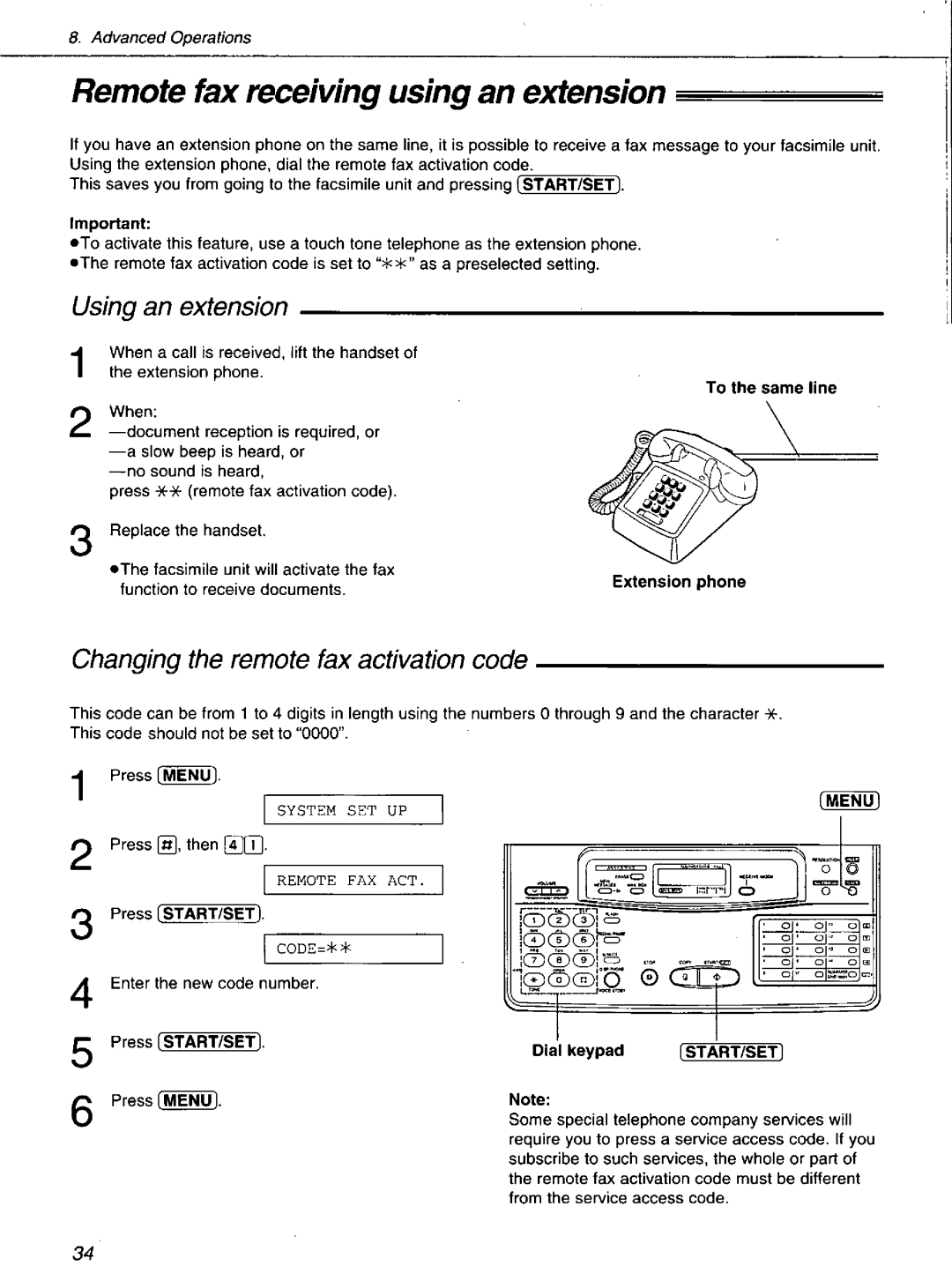 Panasonic KXF1100 manual 