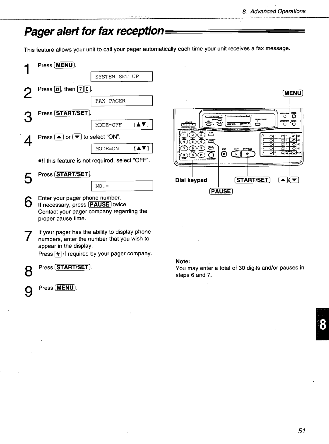 Panasonic KXF1100 manual 