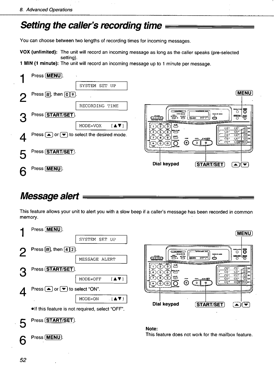 Panasonic KXF1100 manual 