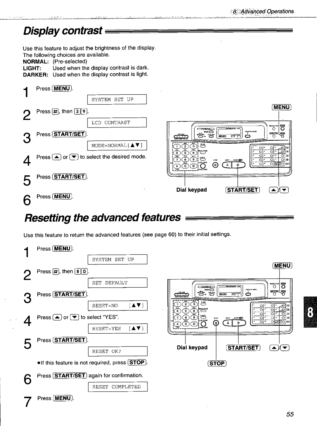 Panasonic KXF1100 manual 