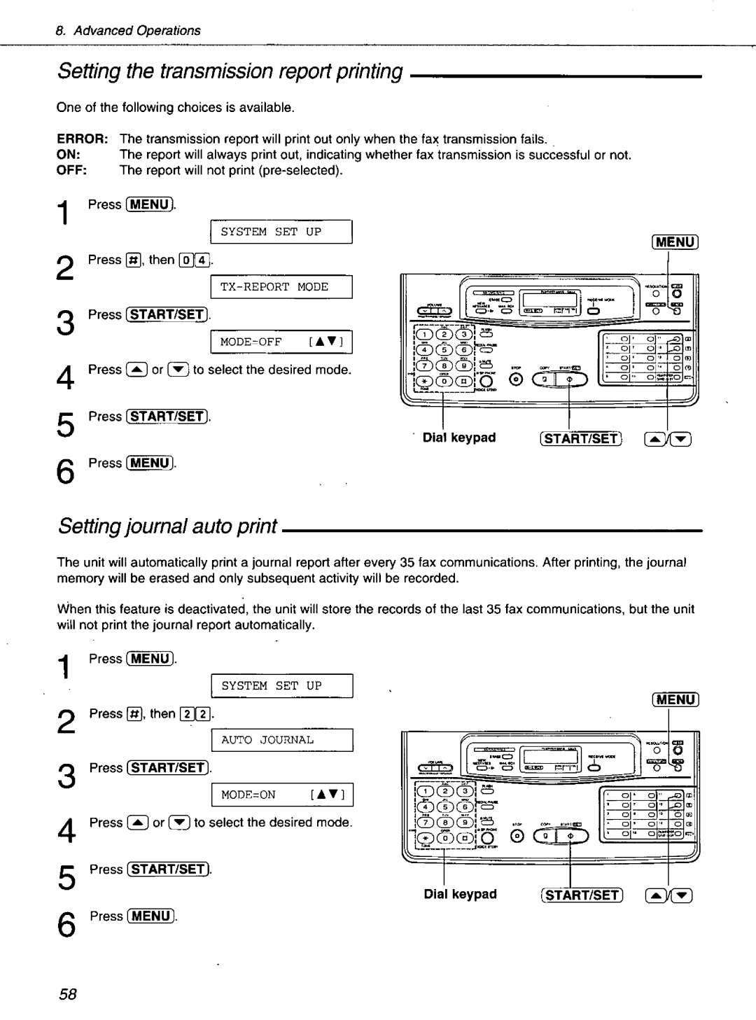 Panasonic KXF1100 manual 