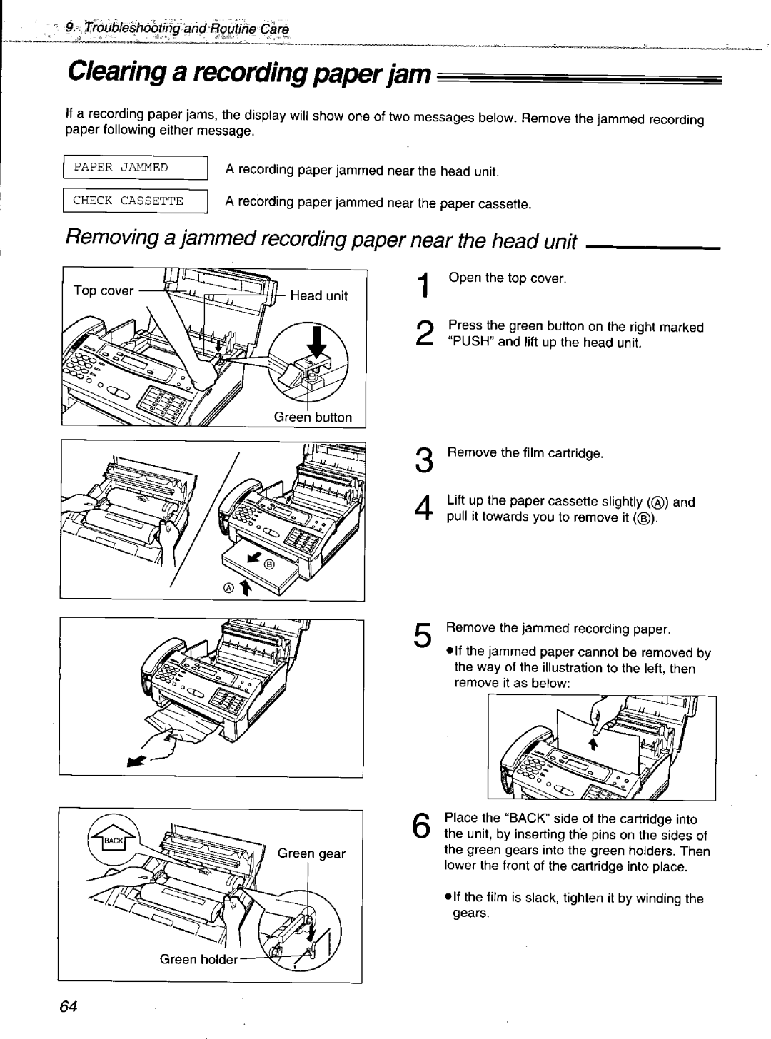 Panasonic KXF1100 manual 