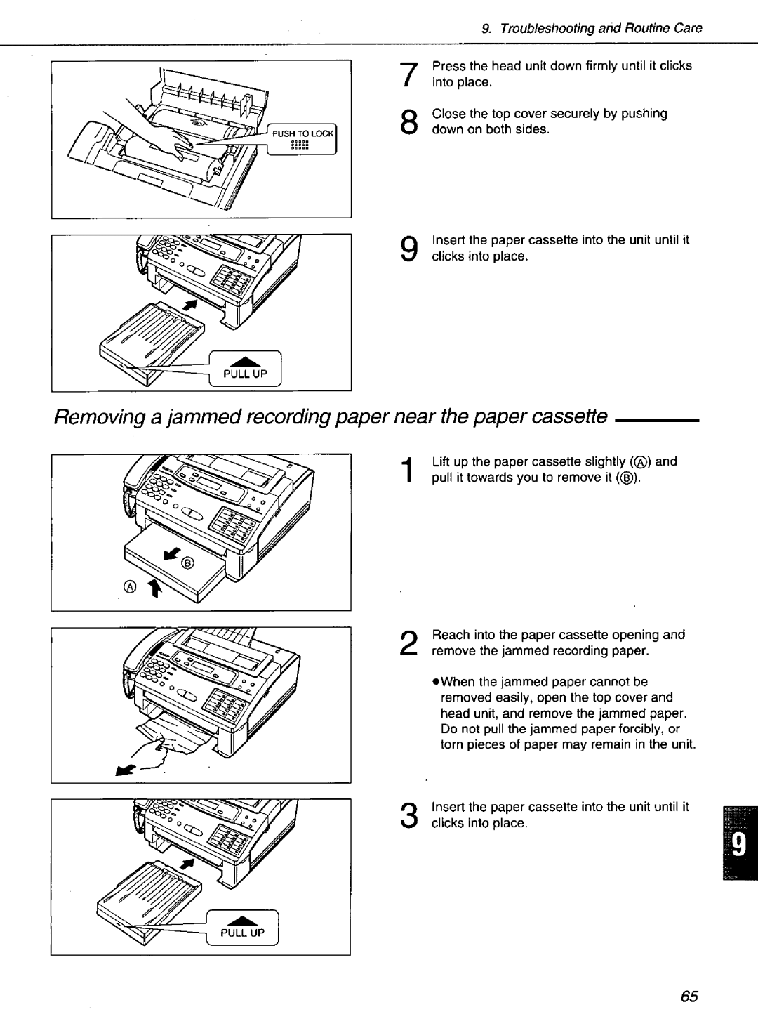 Panasonic KXF1100 manual 