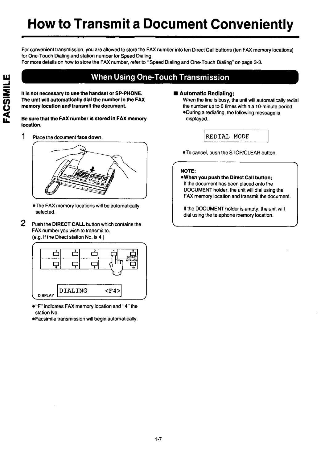 Panasonic KXF120 manual 