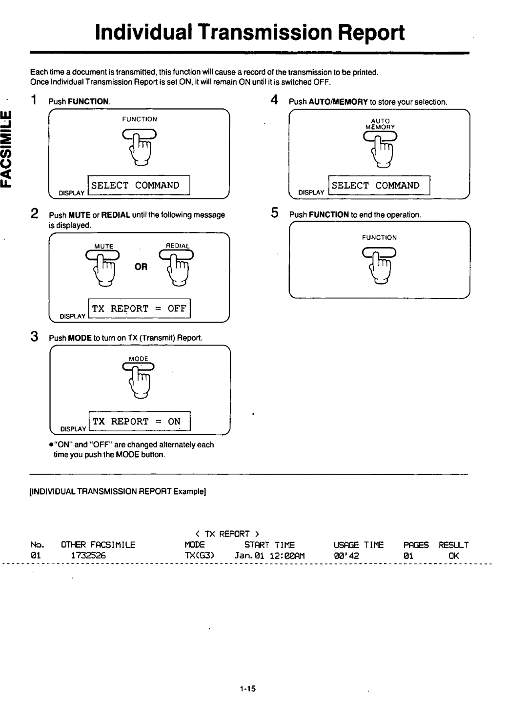 Panasonic KXF120 manual 