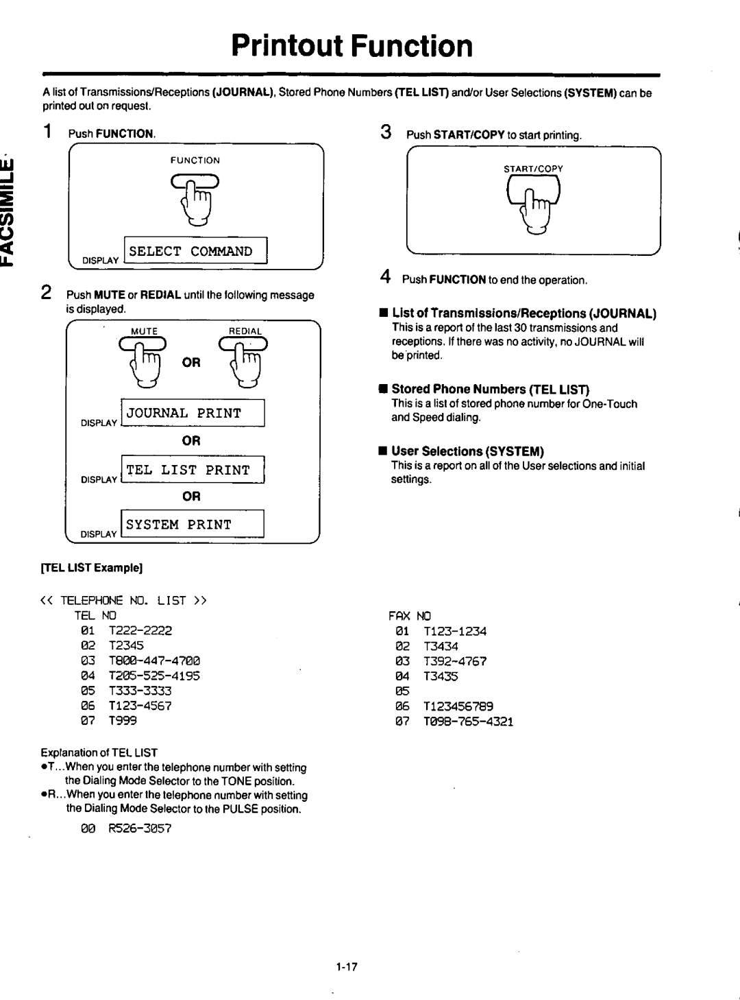 Panasonic KXF120 manual 