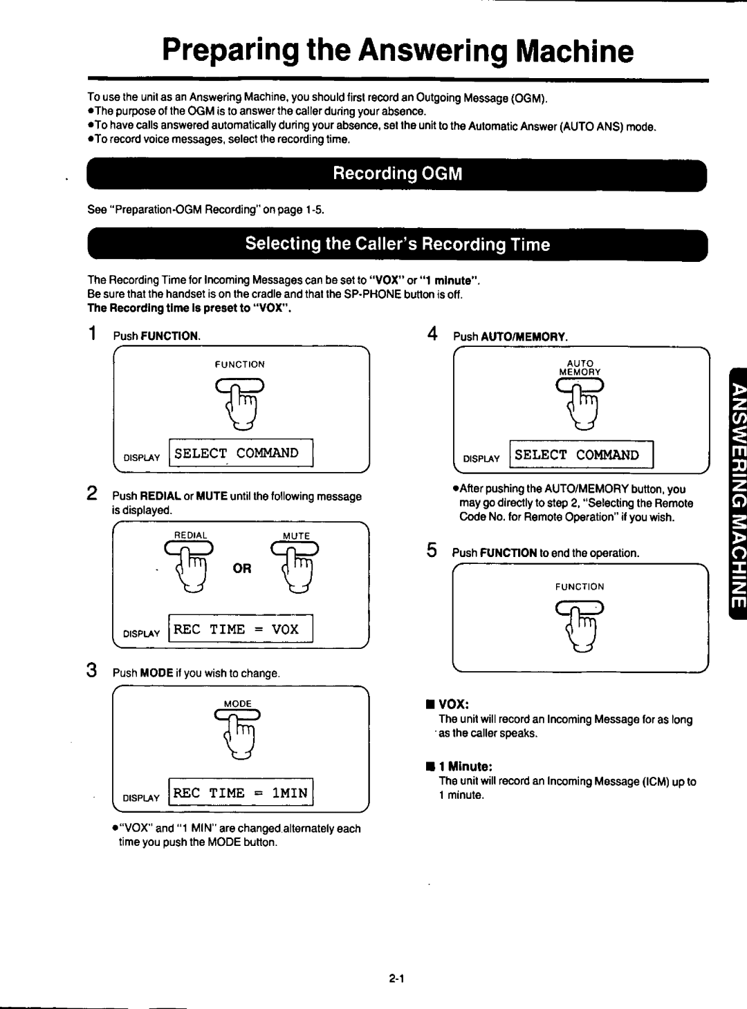 Panasonic KXF120 manual 