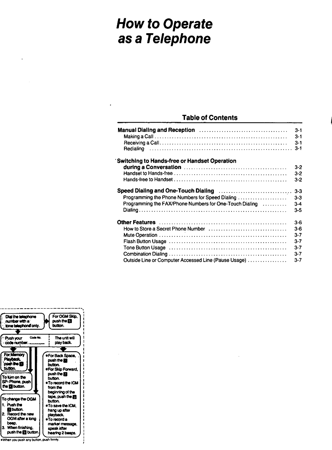 Panasonic KXF120 manual 