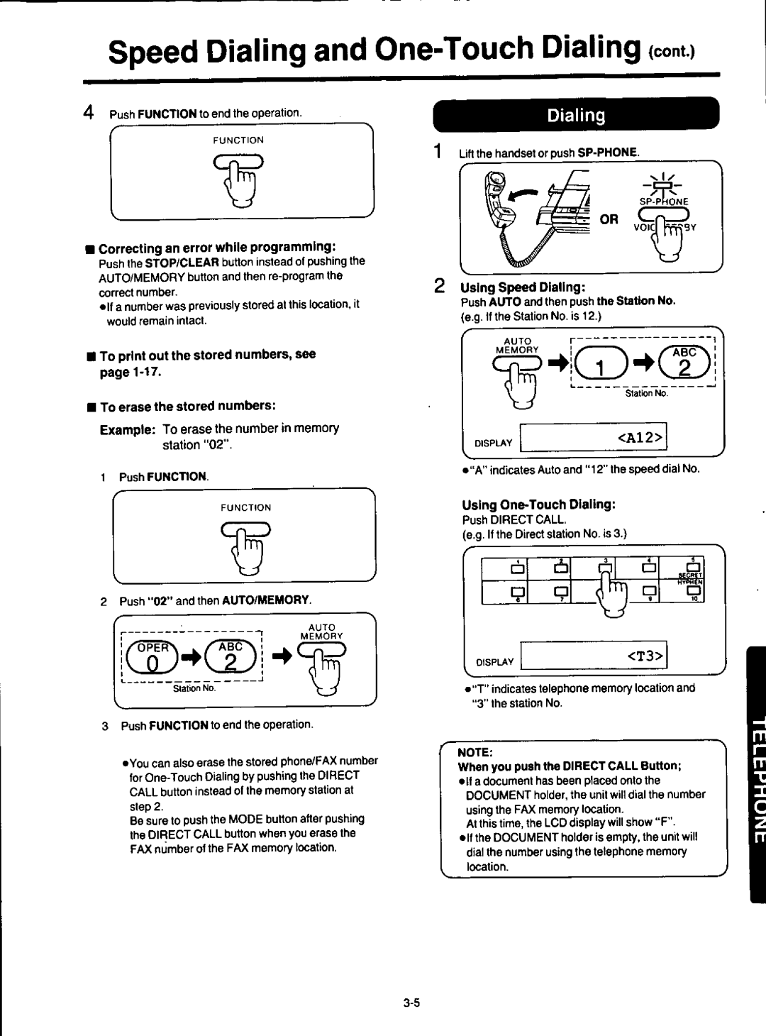 Panasonic KXF120 manual 