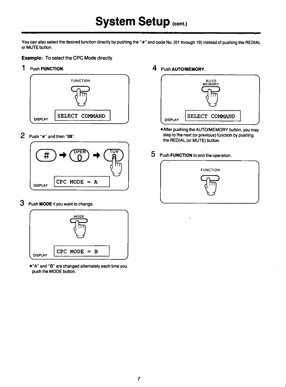 Panasonic KXF120 manual 