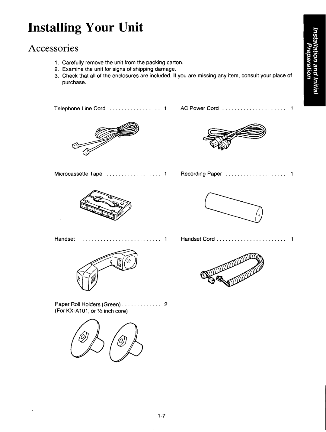 Panasonic KXF150 manual 