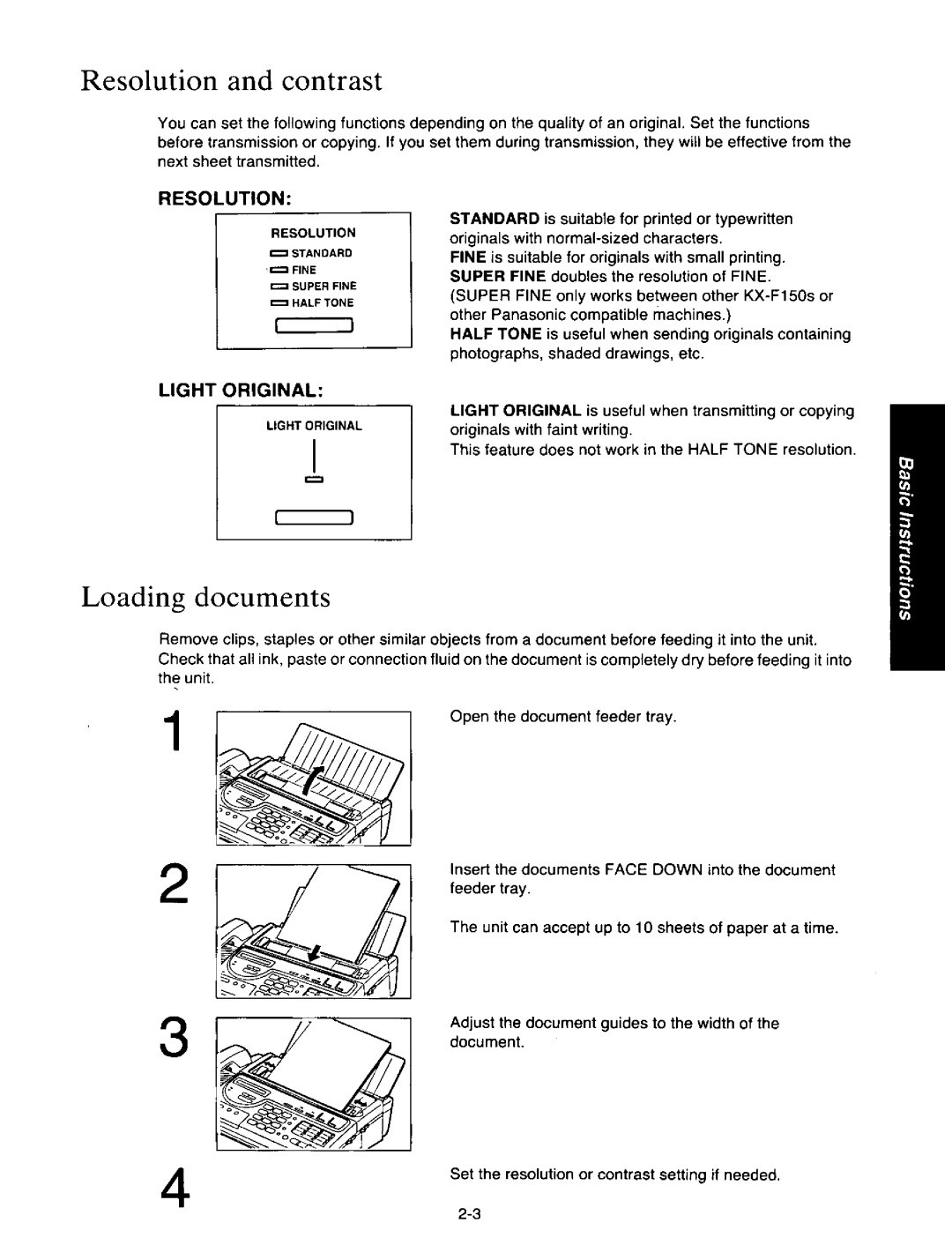 Panasonic KXF150 manual 