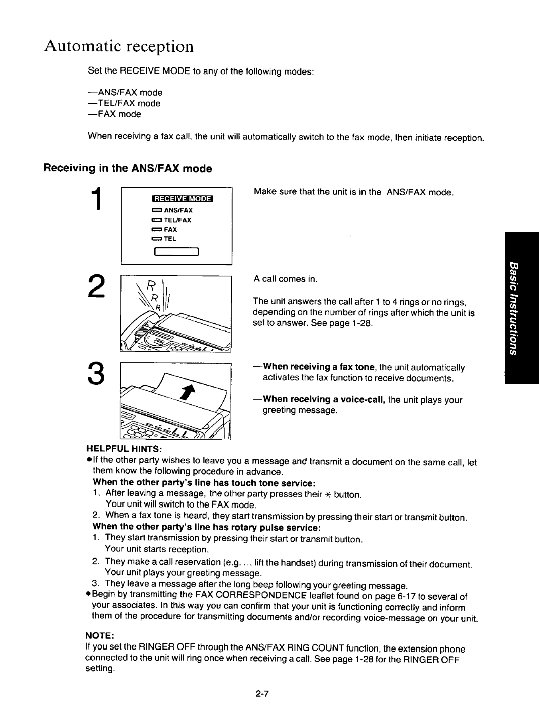 Panasonic KXF150 manual 